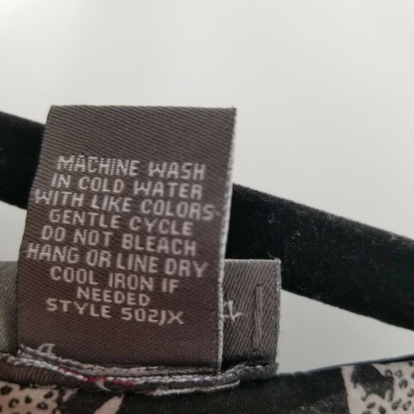 Dots leopard print high low dress womens plus size 24 black sleeveless blousan - Picture 6 of 12